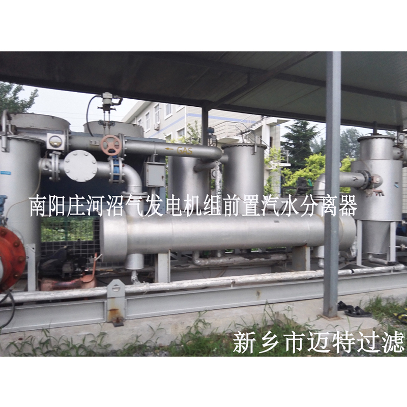 河南南阳垃圾沼气发电厂燃烧机前气体处理模块，